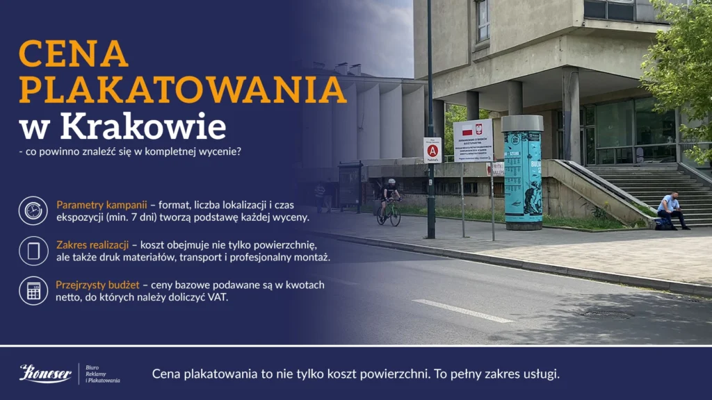 Cena plakatowania w Krakowie