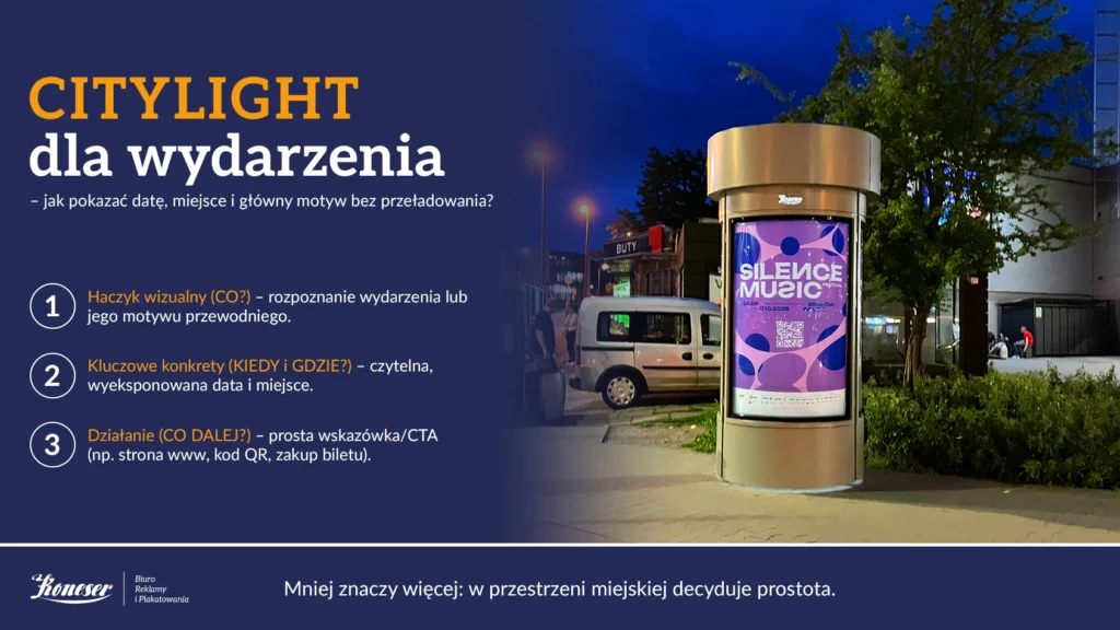 Citylighty do promocji wydarzenia w Krakowie